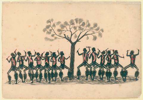 6. Corroboree - pen and ink by Tommy Mcrae.jpg